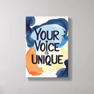 Lienzo Tu voz es única