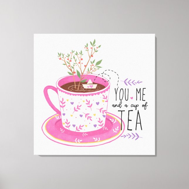 Lienzo Tú Y Una Cita De Té (Anverso)