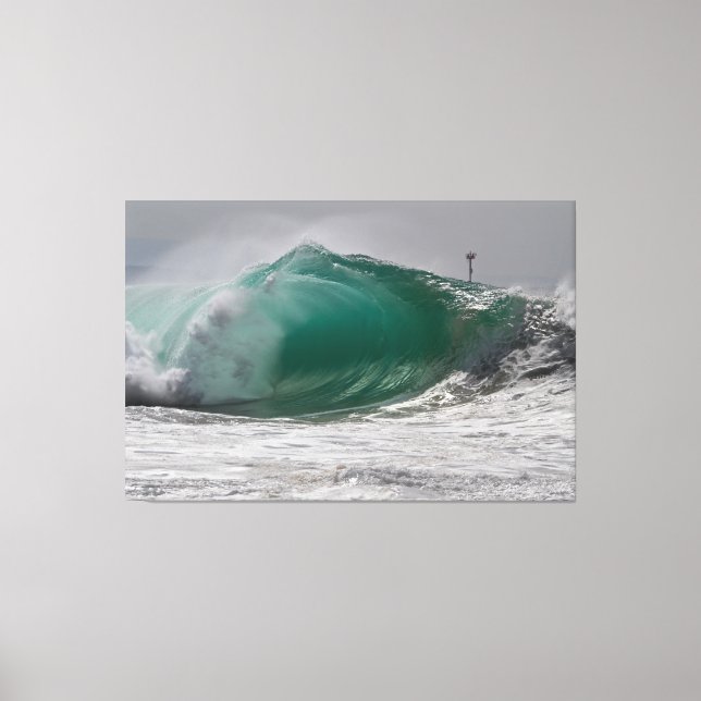 Lienzo Tubería WEDGE, Newport Beach 🌊 (Anverso)