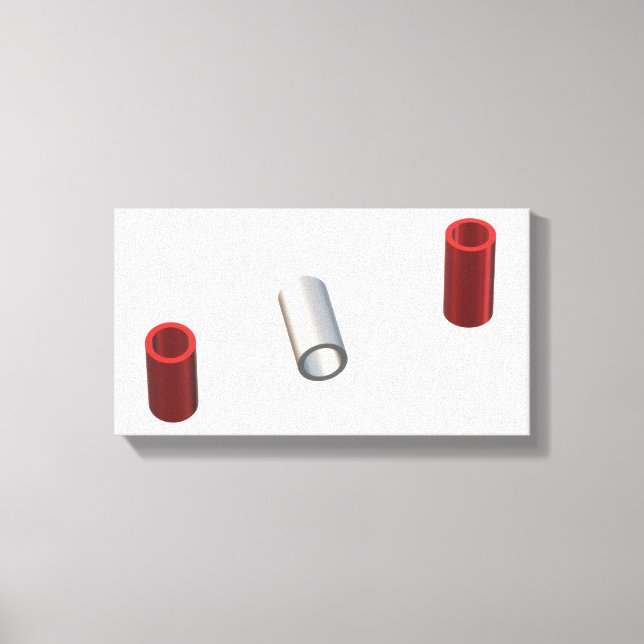 Lienzo Tubos modernos (Anverso)