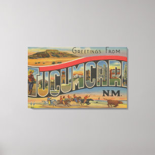 Lienzo Tucumcari, New México - escenas grandes de la