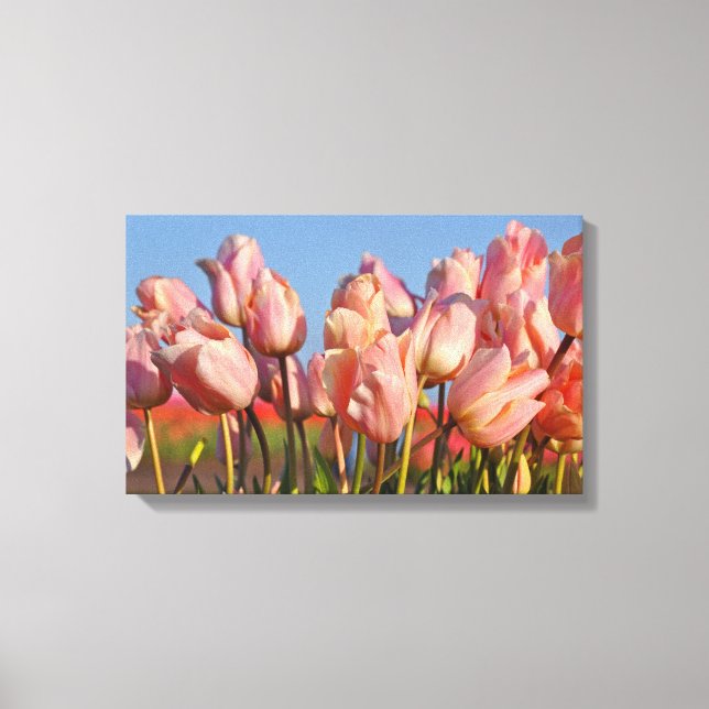 Lienzo Tuercas de primavera rosada (Anverso)