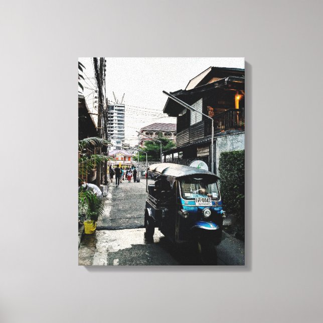 Lienzo Tuk Tuk En Bangkok Tailandia (Anverso)