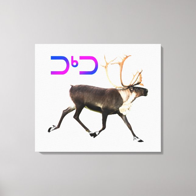 Lienzo Tuktu - Caribou (Anverso)