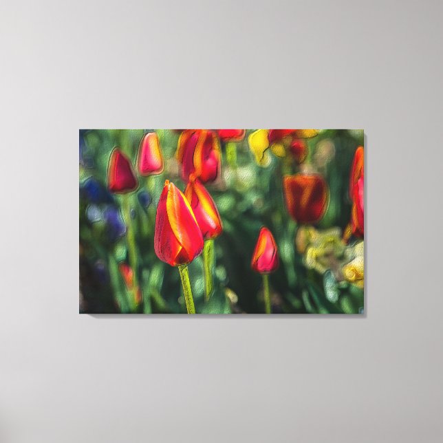 Lienzo Tulip Garden Textured (Anverso)