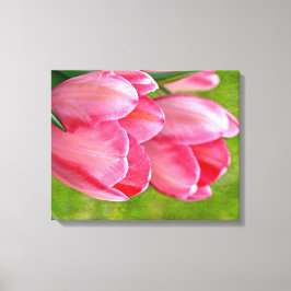 Lienzo Tulipanes rosados
