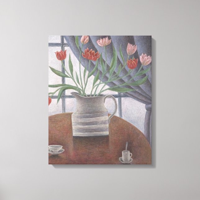 Lienzo Tulips Curtain Cups 2002 (Anverso)