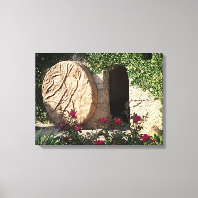 Lienzo Tumba de Pascua de Jesucristo Salvador envuelto (Anverso)