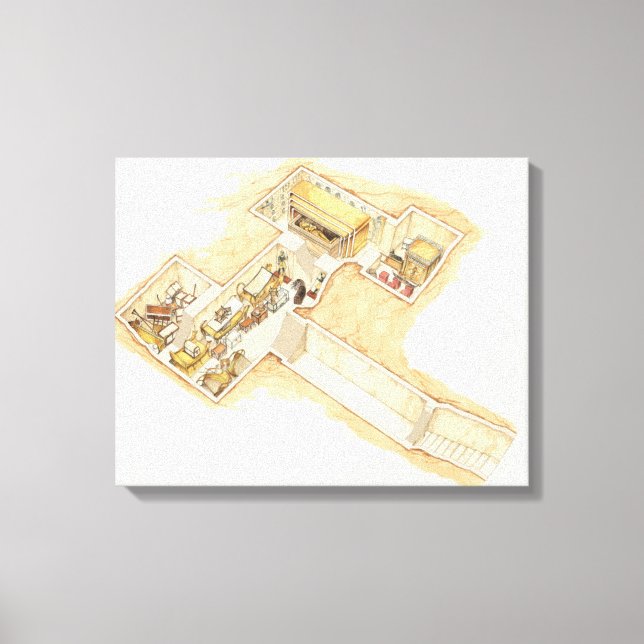 Lienzo Tumba de Tutankhamun (Anverso)