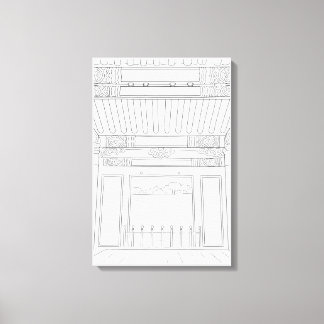 Lienzo Tumbas de Seongeunjeong Seúl Corea Colorear