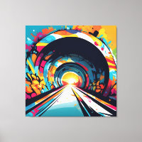 Túnel con graffiti