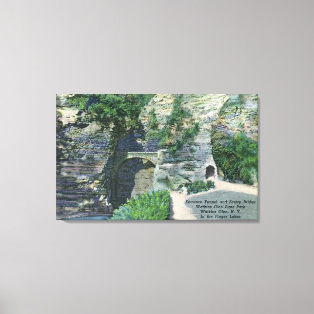 Lienzo Túnel de entrada al Parque Estatal y puente de cen (Anverso)