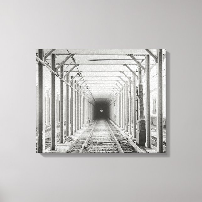 Lienzo Túnel de Metro, 1904 (Anverso)