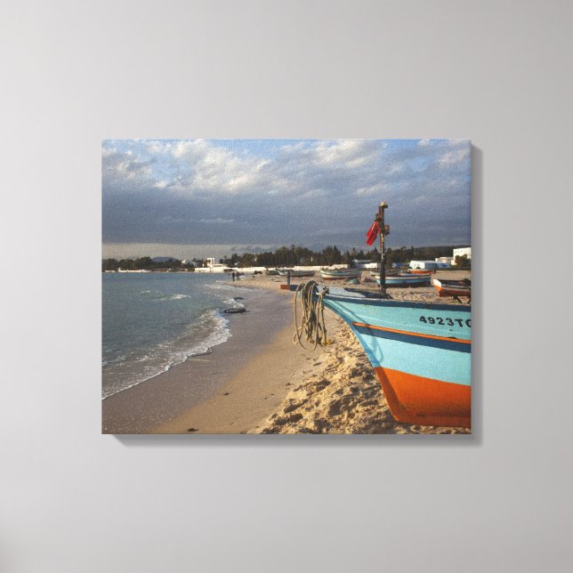 Lienzo Túnez, Cap Bon, Hammamet, paseo marítimo, (Anverso)