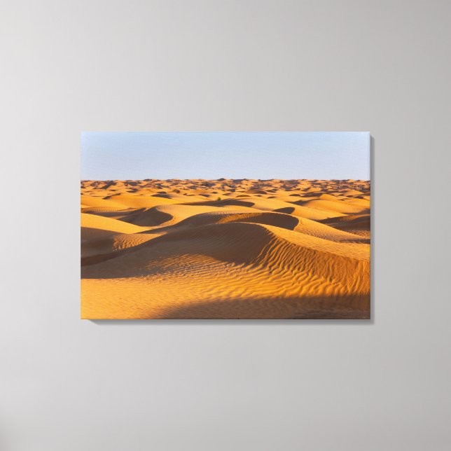 Lienzo Túnez, zona de Ksour, Ksar Ghilane, Gran Erg 4 (Anverso)