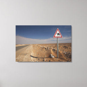 Lienzo Túnez, zona Ksour, Ksar Ghilane, oleoducto