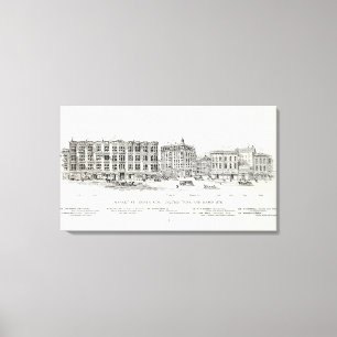 Lienzo Turco y albañil del lado norte del mercado