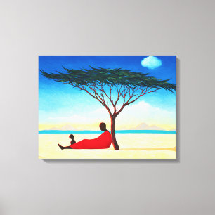 Lienzo Turkana por la tarde 1994