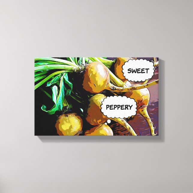 Lienzo Turnips Kitchen Wall Art (Anverso)