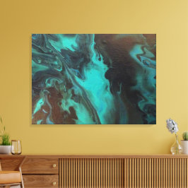 Lienzo Turquesa profundo