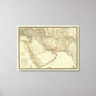 Lienzo Turquía asiática, Persia, Arabia, Kabul