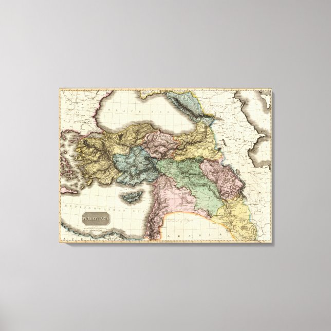 Lienzo Turquía en Asia (Anverso)