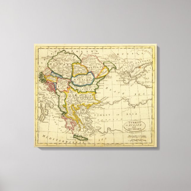 Lienzo Turquía, Hungría (Anverso)