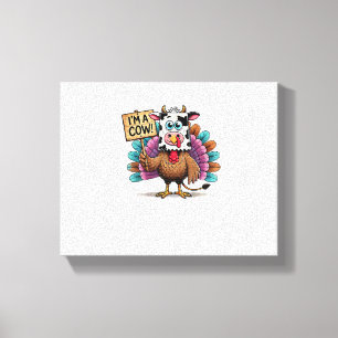 Lienzo Turquía Paper Bag Moo, soy una familia de acción d