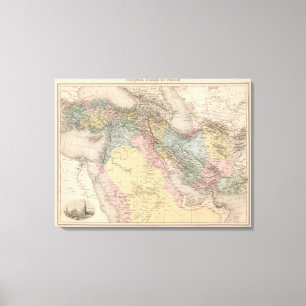 Lienzo Turquía y Persia asiáticas