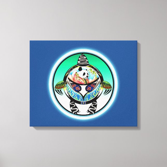 Lienzo Turtle Panda (Anverso)
