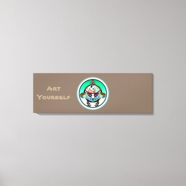 Lienzo Turtle Panda (Anverso)