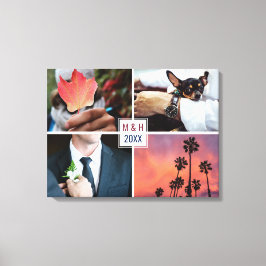 Lienzo TUS FOTOS, MONOGRAMAS Y personalizado ANUAL