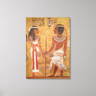 Lienzo Tutankhamun y su esposa, Ankhesenamun