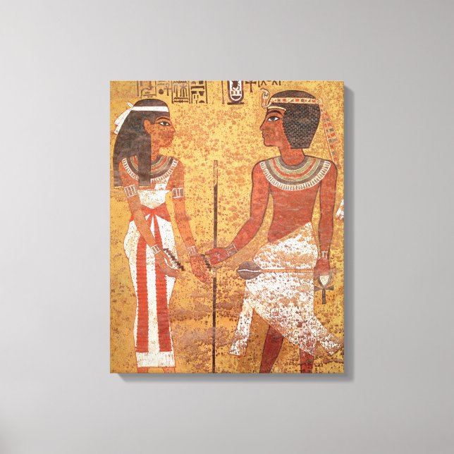 Lienzo Tutankhamun y su esposa, Ankhesenamun (Anverso)