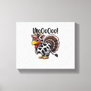 Lienzo Tuvo un moo gracioso Día de Acción de Gracias en T