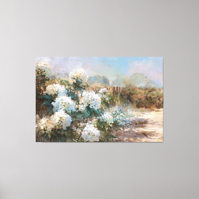 Lienzo *~* TV2 Art Beach Hydrangea Canvas Imprimir (Anverso)