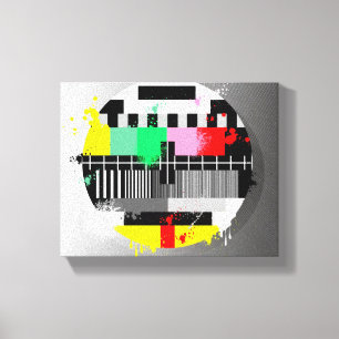 Lienzo Tv retro grunge envuelto