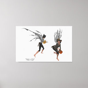 Lienzo Twin Boy Rain Faeries Stretching Canvas Art