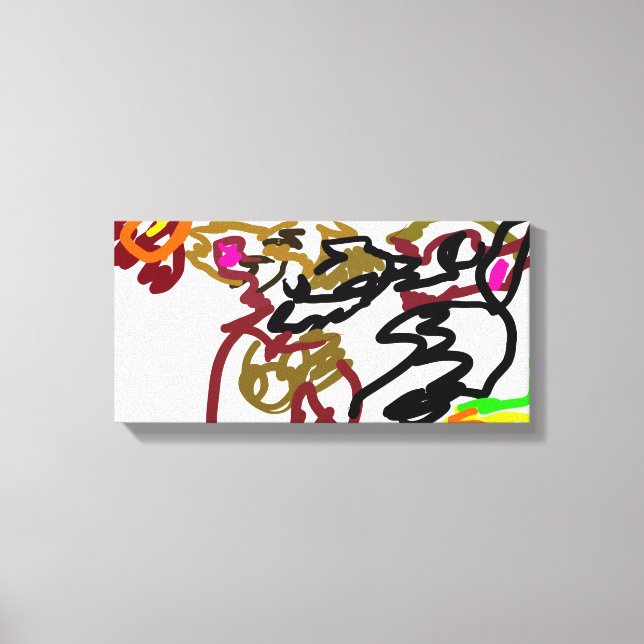 Lienzo Two wolves Autumn (Anverso)