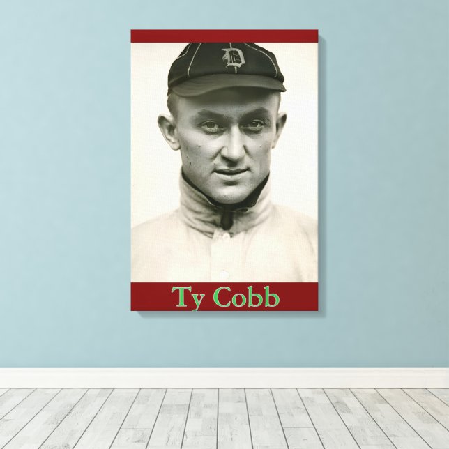 Lienzo Ty Cobb Canvas Print (Insitu (piso de madera))