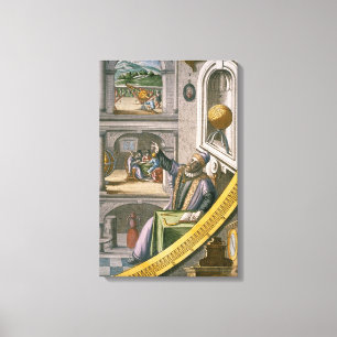 Lienzo Tycho Brahe (1546-1601) de 40 años, entre su astro