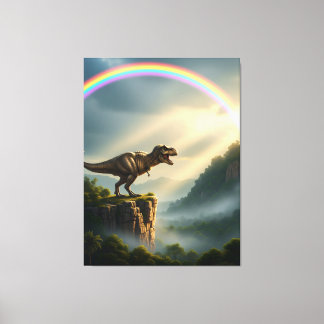 Lienzo Tyrannosaurus T-Rex Rainbow