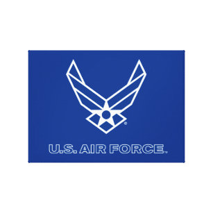 Lienzo U.S. Logotipo de la fuerza aérea - azul
