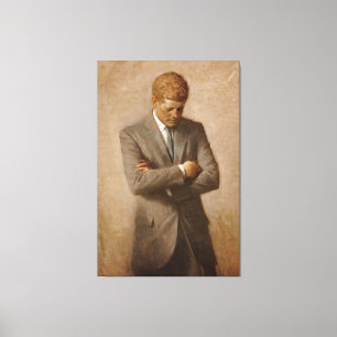 Lienzo U.S. Presidente John F. Kennedy de Aaron Shikler