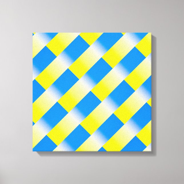 Lienzo Ucrania azul y amarilla inspiró la guerra de paz c (Anverso)