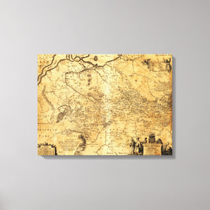 Lienzo Ucrania: Mapa PanorámicoUcrania