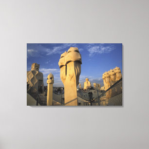 Lienzo UE, España, Cataluña, Barcelona. Antonio Gaudi's