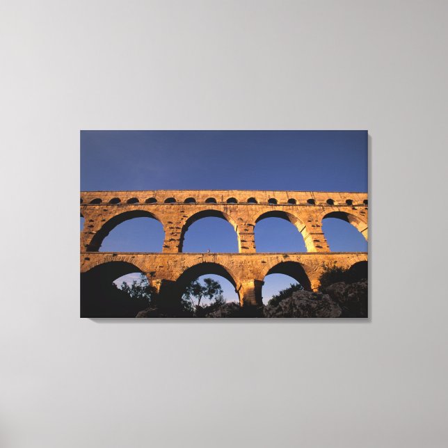 Lienzo UE, Francia, Provenza, Gard, Pont du Gard. Romano (Anverso)