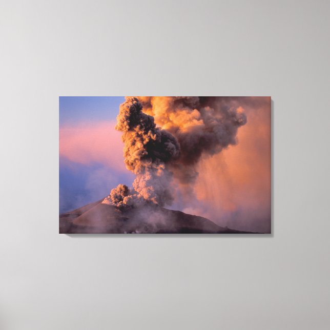 Lienzo UE, Italia, Sicilia, cima del Monte Etna (Anverso)