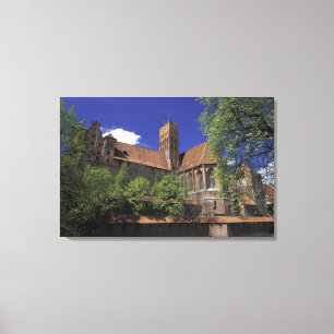 Lienzo UE, Polonia, Pomerania y Malbork. La más grande d